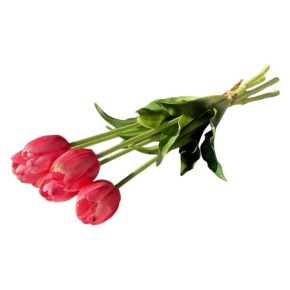 Декоративний букет Miss Decor Тюльпани малинові 40 см (K-412)