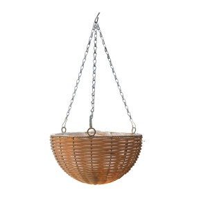 Корзина Miss Decor 25 см подвесная бежевая (D-6815)
