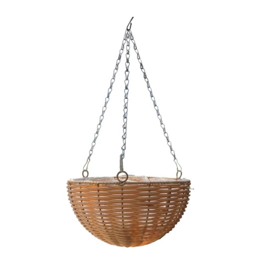 Корзина Miss Decor 25 см подвесная бежевая (D-6815)