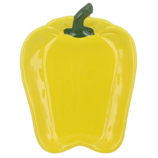 Тарілка BonaDi Pepper 23.5х18.3х3 см жовтий (928-085)