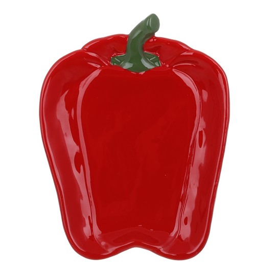 Тарілка BonaDi Pepper 23.5х18.3х3 см червоний (928-087)