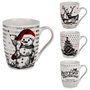 Чашка Stenson Merry Christmas 360 мл R34408