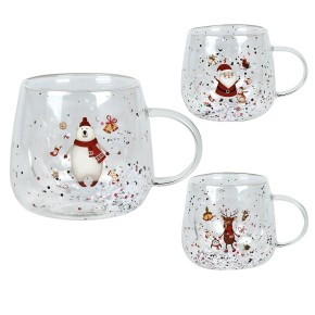 Чашка Stenson з подвійною стінкою Happy Christmas 350 мл R32830