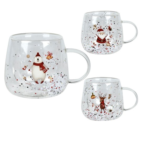 Чашка Stenson з подвійною стінкою Happy Christmas 350 мл R32830