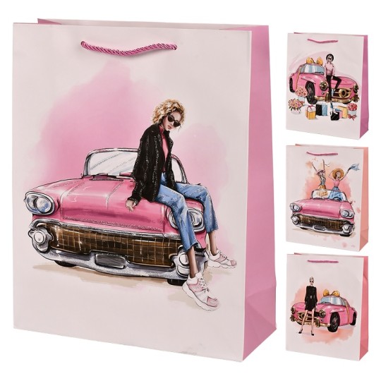 Пакет подарунковий Stenson паперовий M Girls R98457-M