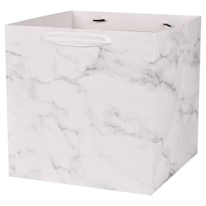 Пакет подарунковий Stenson паперовий M Marble R98831-M