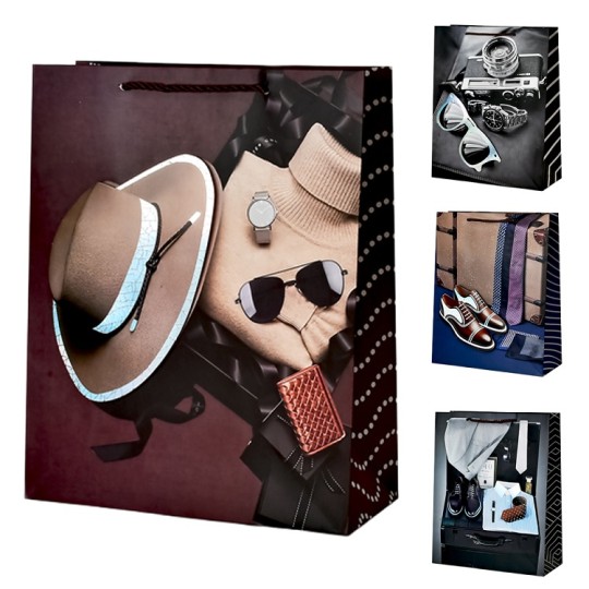 Пакет подарунковий Stenson паперовий M Style 3D R32946-M