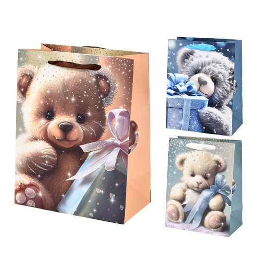Пакет подарунковий Stenson паперовий S Teddy R33076-S