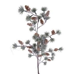 Декоративная ветка Decorize Лиственница с шишками 73 см (6323)