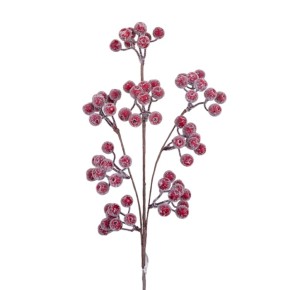 Декоративная ветка Decorize с красными ягодами 58 см (6358)