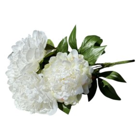 Декоративний букет Miss Decor Півонії білі 49 см (VIP7490/1)