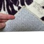 Коврик Dariana Плюш 60х120 см серый цветок