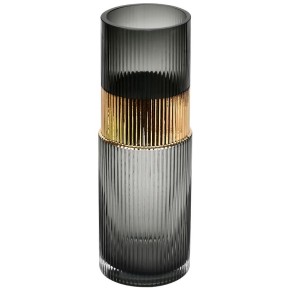 Ваза стеклянная Stenson Candle 30х10 см (R95319)
