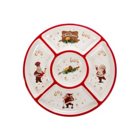 Блюдо для закусок Санта 26х3 см (940-307)
