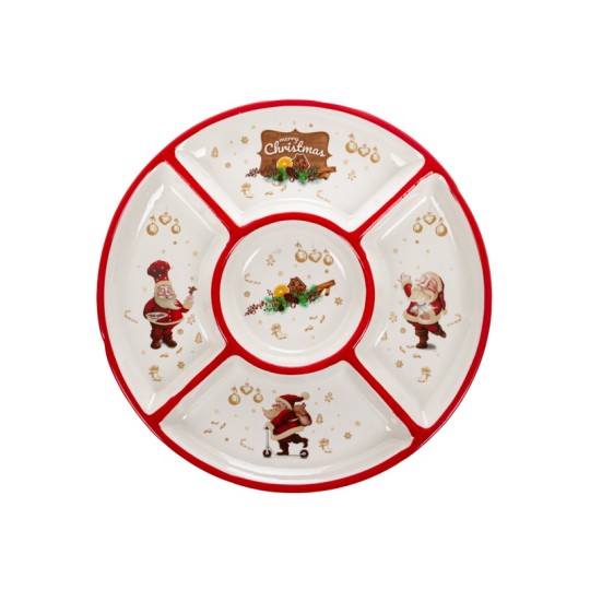 Блюдо для закусок Санта 26х3 см (940-307)
