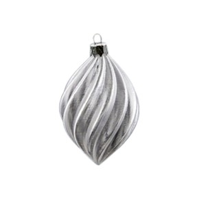 Ёлочная игрушка Мираж прозрачная №1 9×5.5 см (М001-3)