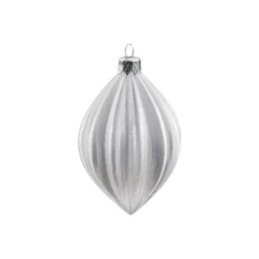 Ёлочная игрушка Мираж прозрачная №2 9×5.5 см (М002-3)