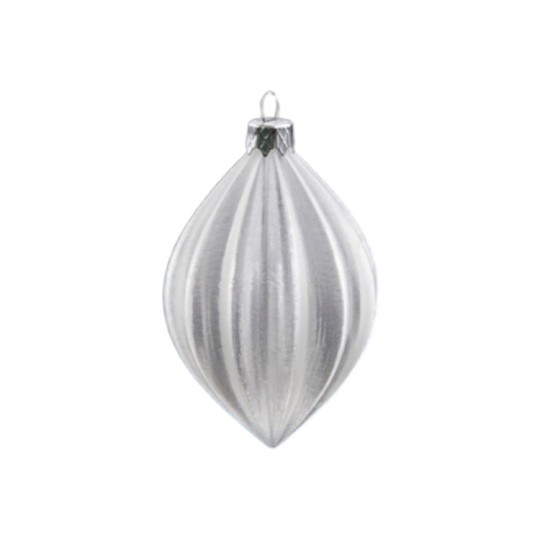 Ёлочная игрушка Мираж прозрачная №2 9×5.5 см (М002-3)