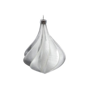 Ёлочная игрушка Мираж прозрачная №26 11×9 см (М026-3)