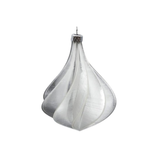 Ёлочная игрушка Мираж прозрачная №26 11×9 см (М026-3)