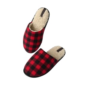 Обувь домашняя женская Twins HS-OZ красная клетка (13299,13300,13301)