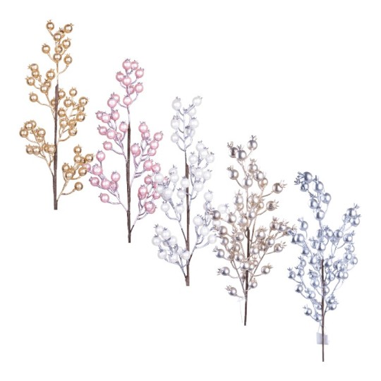 Декоративная ветка Decorize Шиповник блестящий 70 см (2824)