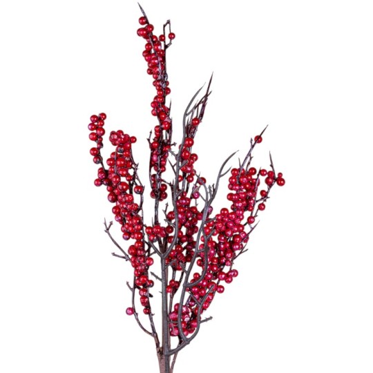 Декоративная ветка Decorize Калина с корешком 50 см (3566)
