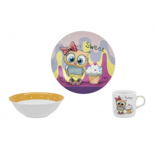 Набор детской посуды Limited Edition Sweet Owl 3 предмета (6400434)