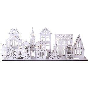 Декоративный домик Decorize 55 см Микс с LED (5194)