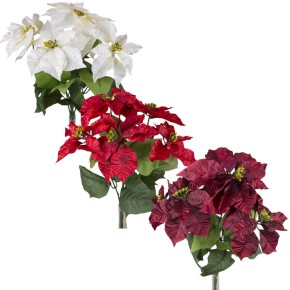 Декоративный букет Decorize Пуансеттия 49 см (1373)
