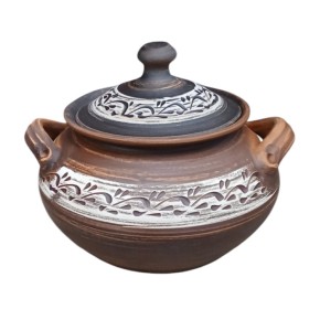 Кашник з ручками 2.5 л гонч ангоб