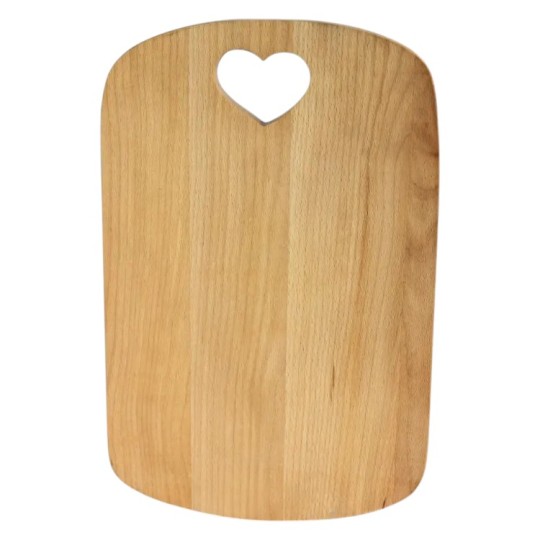 Доска для нарезки Brizoll Heart Бук 23.5х36х1.8 см (D015)