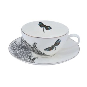 Чашка з блюдцем Astera Charm Dragonfly 400 мл (A0530-CS410-A)