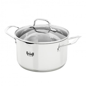 Каструля Krauff 5.8 л 24 см зі скляною кришкою 26-238-120