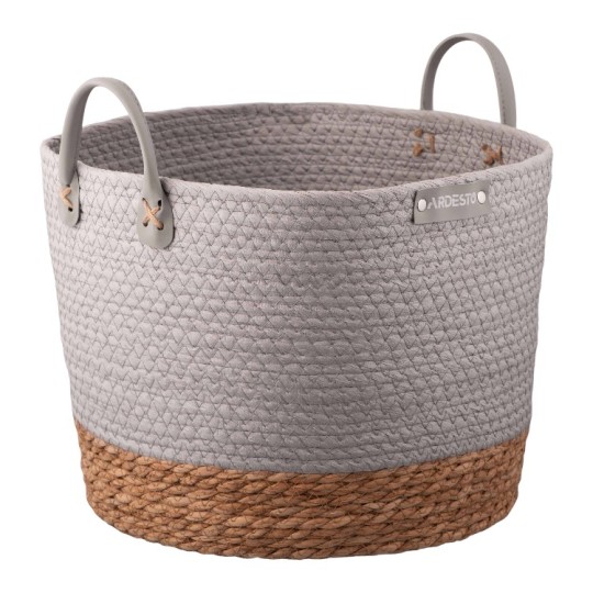 Корзина Ardesto Minimalism 35х35х27 см серая (ARHC2508RG)