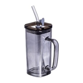 Чашка LUGI 280 мл з кришкою та трубочкою (HP-19-52)
