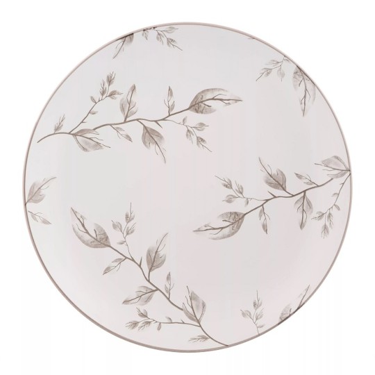 Тарілка обідня Ardesto Asti White&Beige 26.9 см (AR1427AB)