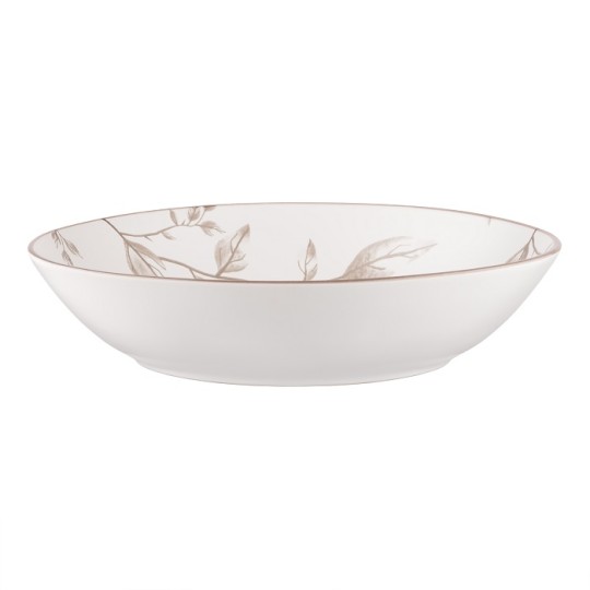 Тарелка суповая Ardesto Asti White&Beige 20.2 см (AR1420AB)