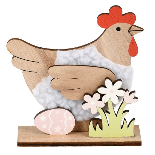 Пасхальный декор Stenson Chiken 12.5 см R33824