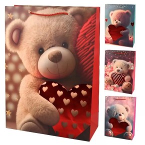 Пакет подарунковий Stenson Teddy 30х41.5х12 см R97007-L