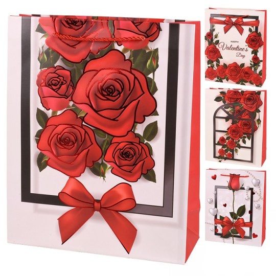 Пакет подарунковий Stenson Valentine's Day 26х32х10 см R34572-M