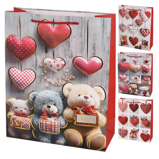 Пакет подарунковий Stenson Love 18х24х8.5 см R34451-S