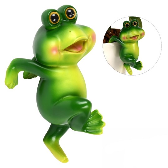 Фігурка для квіткового горщика Stenson Frog 17 см R34177