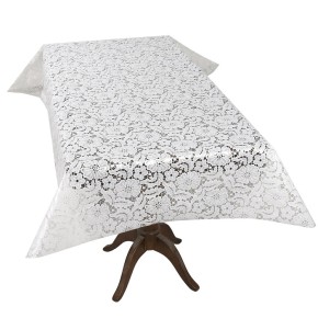 Клейонка на стіл Stenson Lace біла 1.37х20 м MA-5730