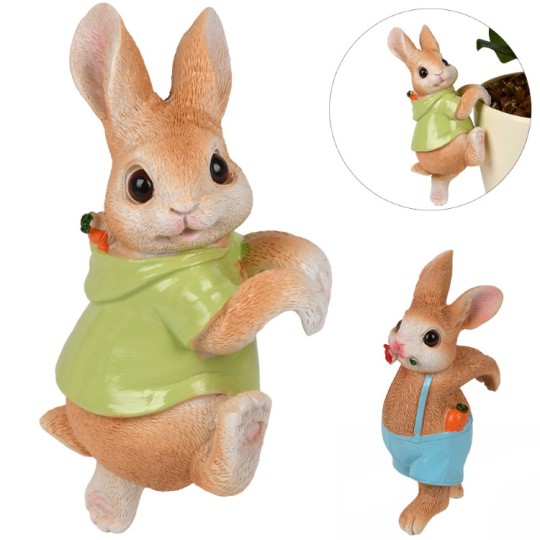 Фігурка для квіткового горщика Stenson Rabbit 17 см (R34180)