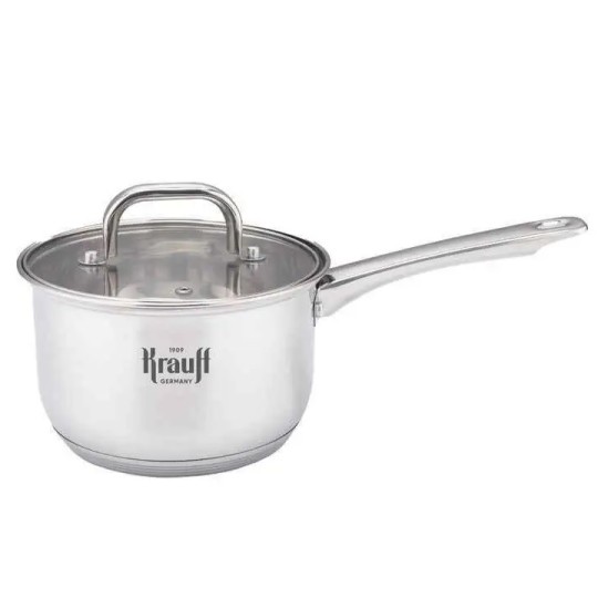 Ківш  Krauff 1.2 л 14 см зі скляною кришкою 26-238-106