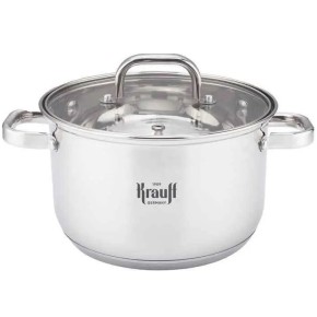 Каструля Krauff 2.4 л 18 см зі скляною кришкою 26-238-108
