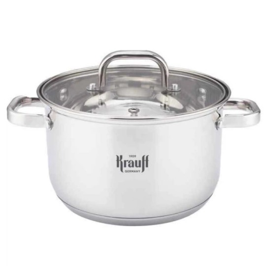 Каструля Krauff 3.3 л 20 см зі скляною кришкою 26-238-109