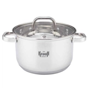 Каструля Krauff 4.4 л 22 см зі скляною кришкою 26-238-110