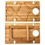 Винный столик менажница Lugi для закусок 50х30х18 см (BWS500180)